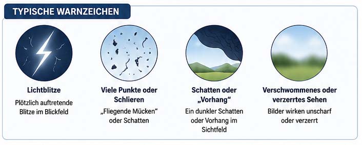 netzhautablösung, sofort zum Arzt