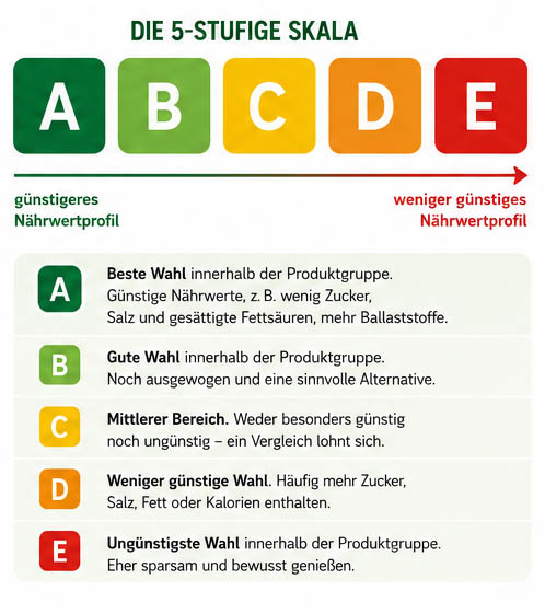 Was bedeutet die Nutri-Score Ampel